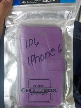 Purple Wallet Folio Case for iPhone 6